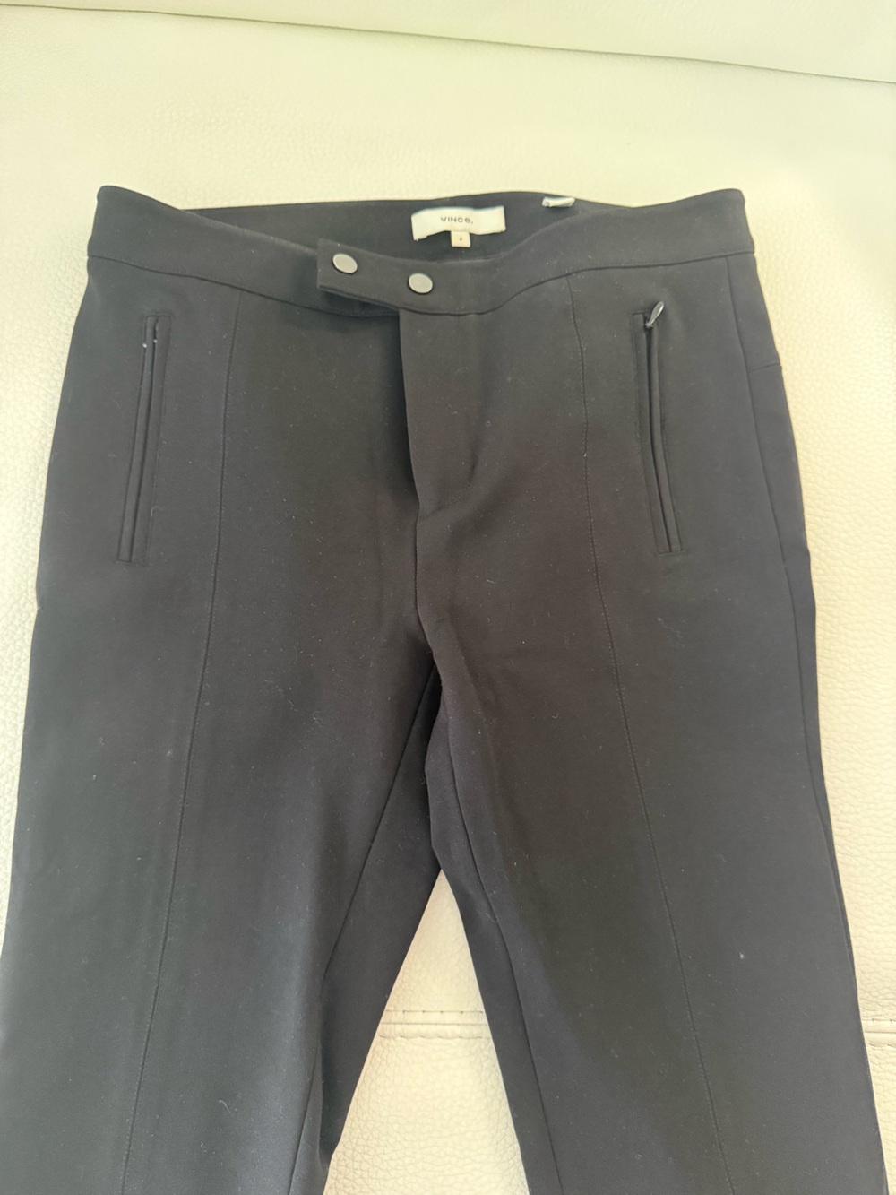 Vince Black Men's Slim Zip-Pocket Pants